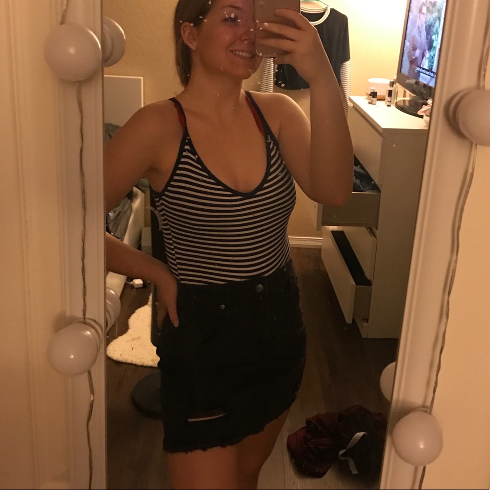 Stripped body suit!